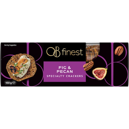 Ob Finest Speciality Crackers Fig & Pecan 150g
