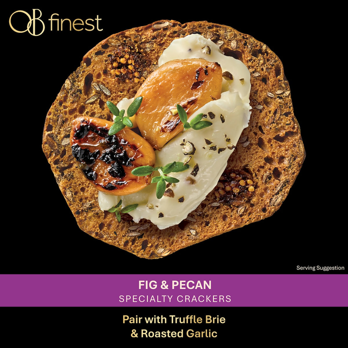 Ob Finest Speciality Crackers Fig & Pecan 150g