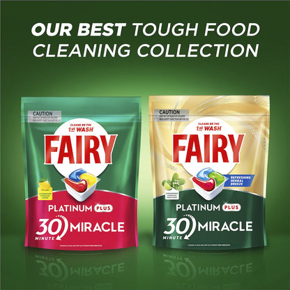 Fairy Platinum Plus Lemon Dishwashing Tablets 65 Pack