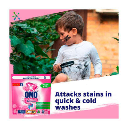 OMO Touch Of Comfort 3 in 1 Laundry Capsules 28 Washes - 28 pack
