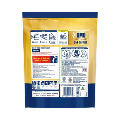 OMO Ultimate 3 in 1 Laundry Capsules 50 Washes - 50 pack