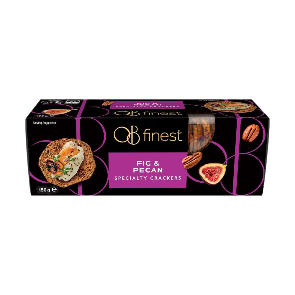 OB Finest Fig & Pecan Crackers - 150g