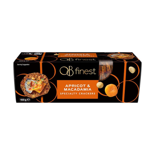 OB Finest Apricot & Macadamia Crackers - 150g