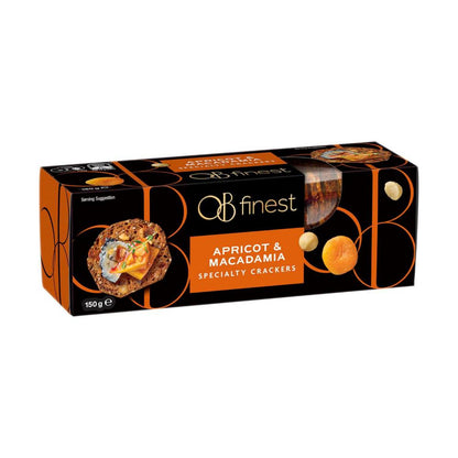 OB Finest Apricot & Macadamia Crackers - 150g
