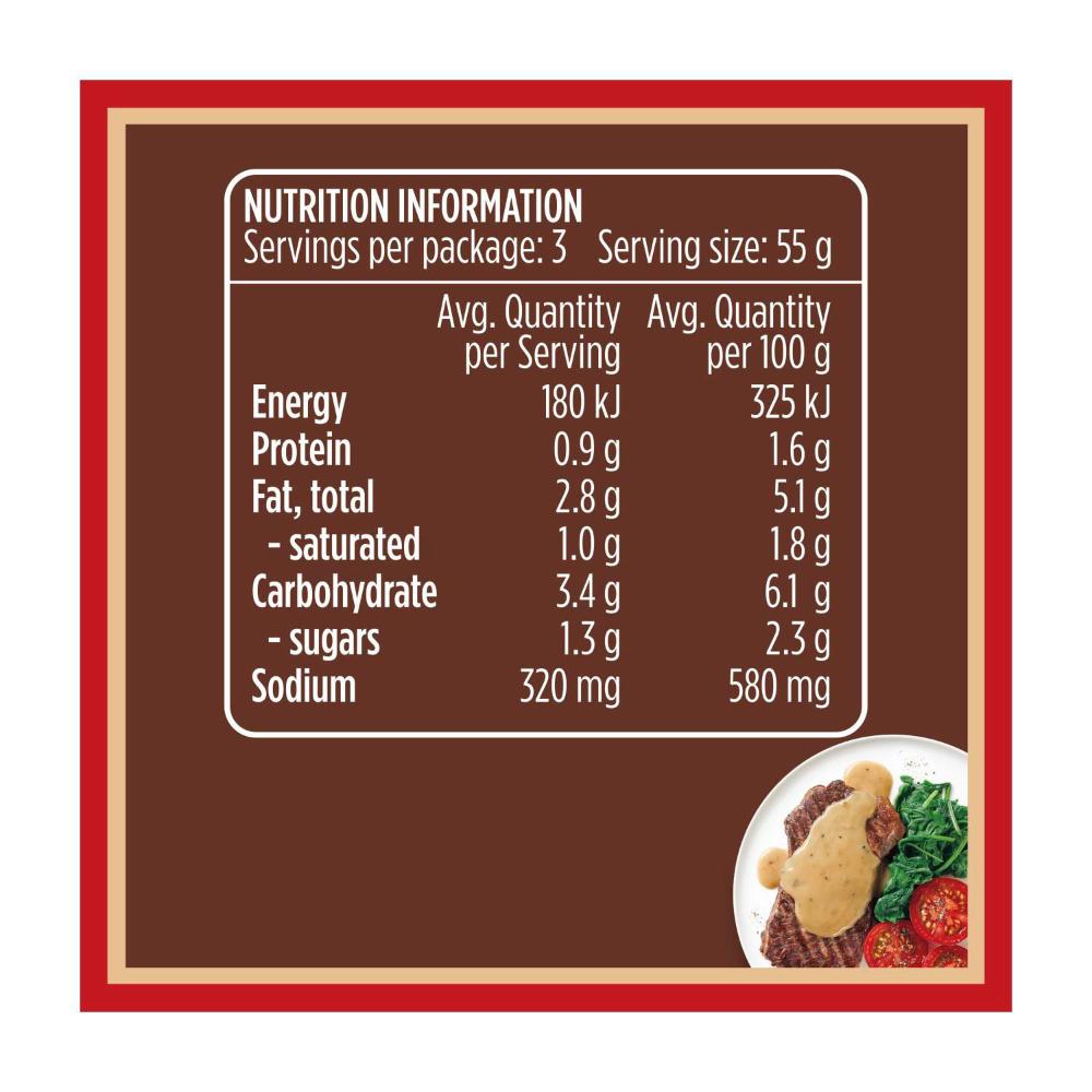 Gravox Peppercorn With Cream Sauce Liquid Pouch - 165g