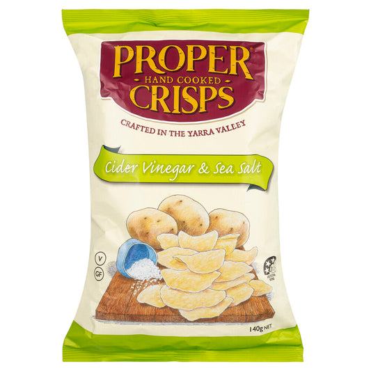 Proper Crisps Cider Vinegar & Sea Salt - 140g