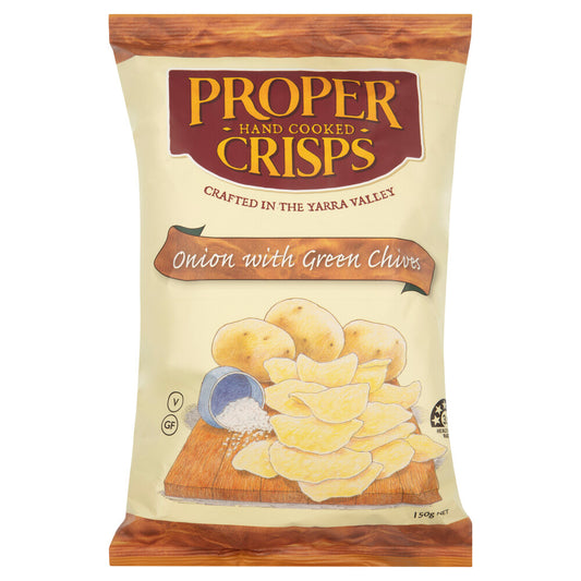 Proper Crisps Onion & Chives - 150g
