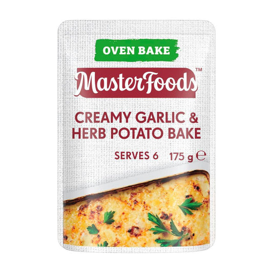 MasterFoods Side Dish Creamy Herb & Garlic Potato Bake Recipe Base - 175g