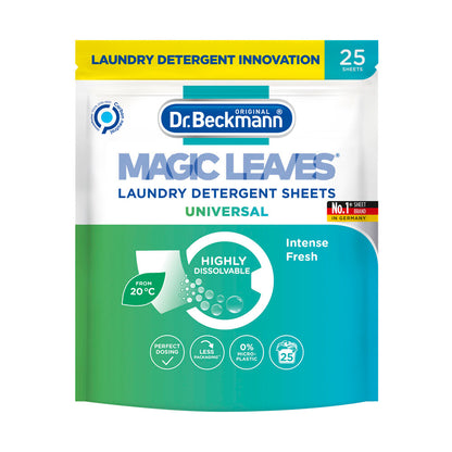 Dr Beckmann Magic Leaves Laundry Detergent Sheets Universal 25 Sheets - 1 each