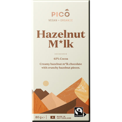 Pico Organic VeganÂ Chocolate Hazelnut Milk 80g