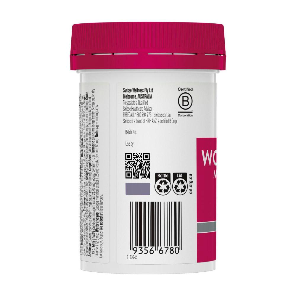 Swisse Ultivite Women's 50+ Multivitamin With Key Nutrients - 60 pack