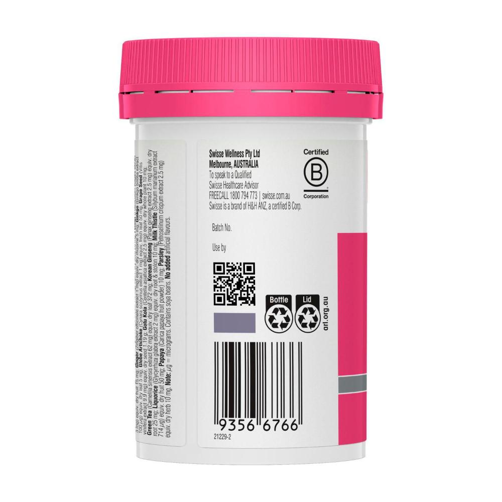 Swisse Ultivite Women's Multivitamin With Key Nutrients - 60 pack