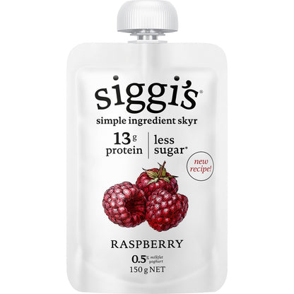 Siggi's Yoghurt Pouch Raspberry 150g