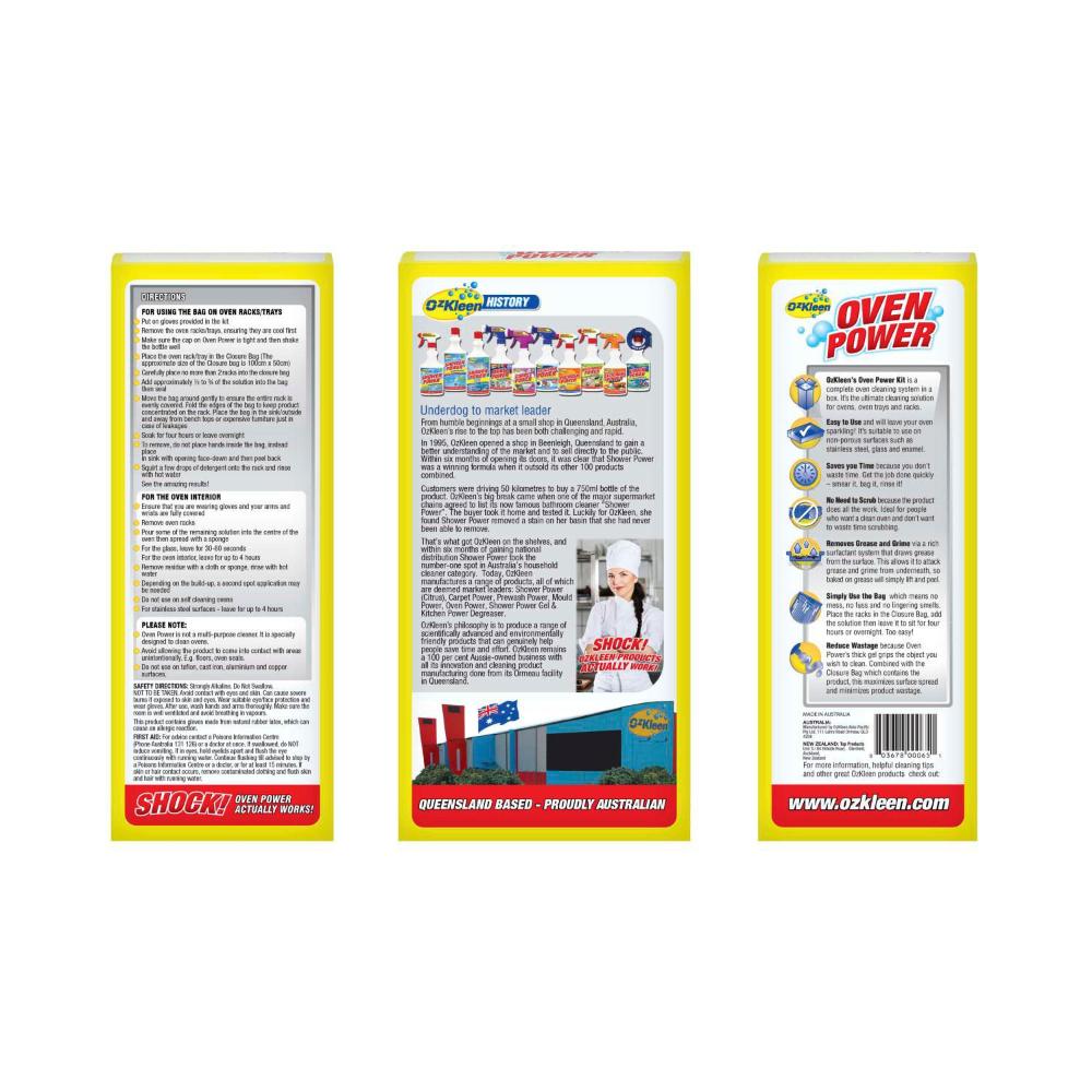 Ozkleen Oven Power eaner Kit - 1 pack