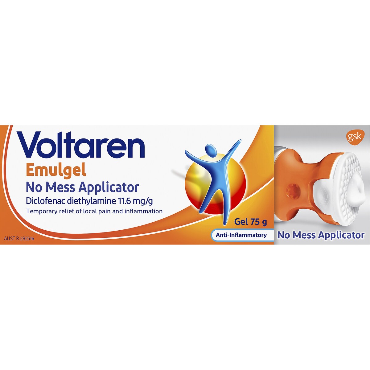 Voltaren Emulgel No Mess Applicator 75g
