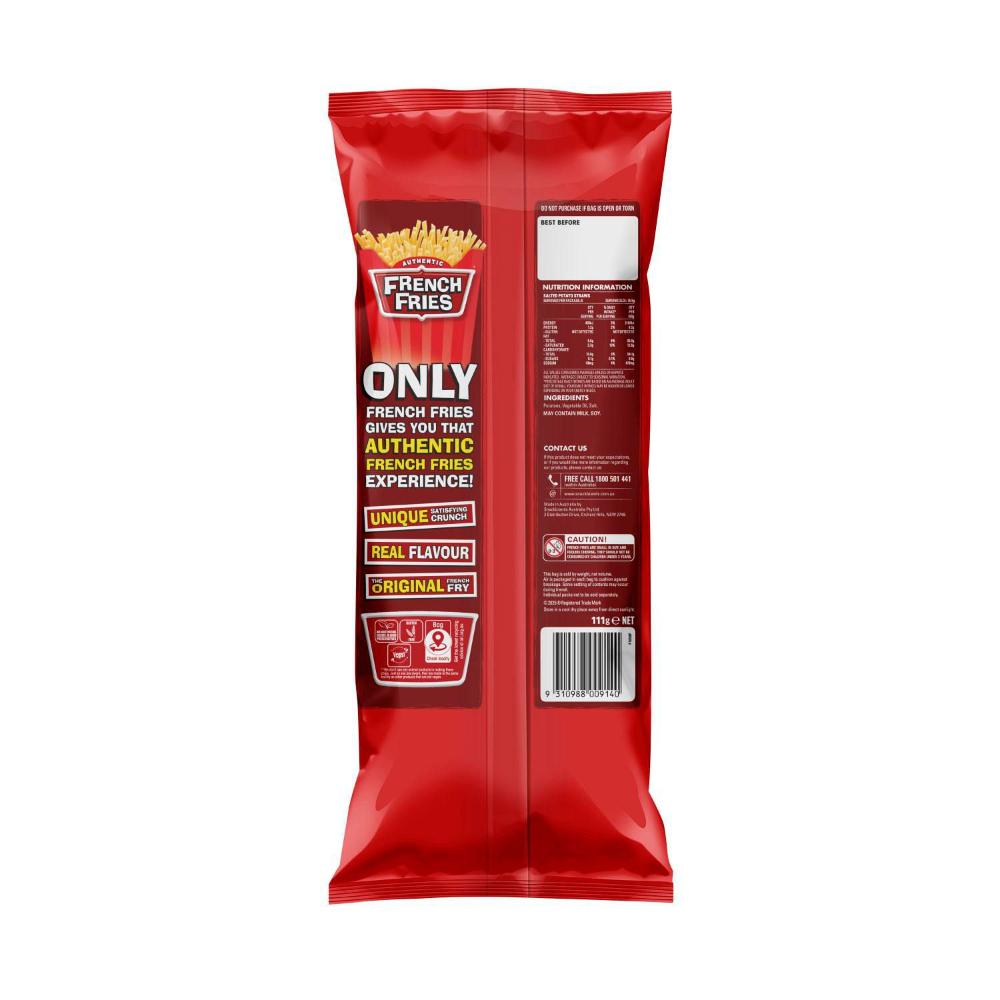French Fries Potato Chips Multipack Lunch Box School Snacks Gluten Free 6 Pack - 111g