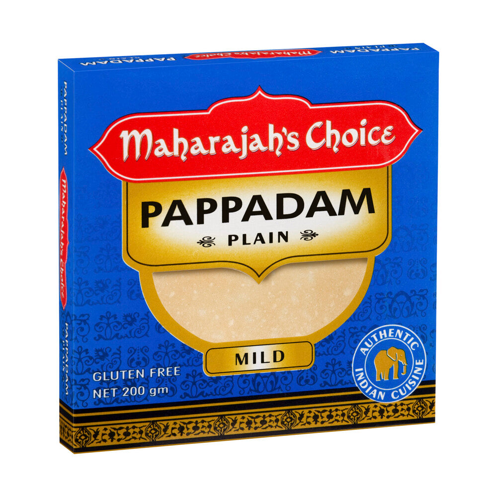 Maharajah's Choice Plain Pappadams - 200g