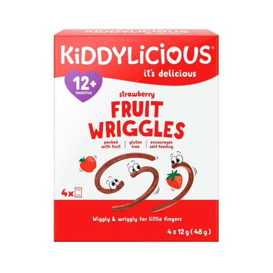 Kiddylicious Strawberry Wriggles Multipack - 48g