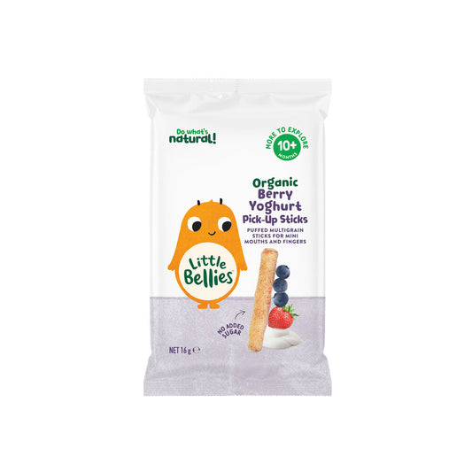 Little Bellies Organic Berry Yoghurt Pick Up Sticks 10+ Months - 16g
