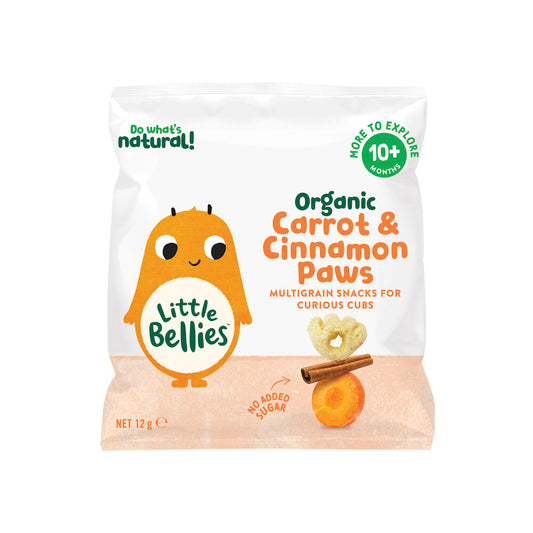 Little Bellies Organic Carrot & Cinnamon Paws 10+ Months - 12g
