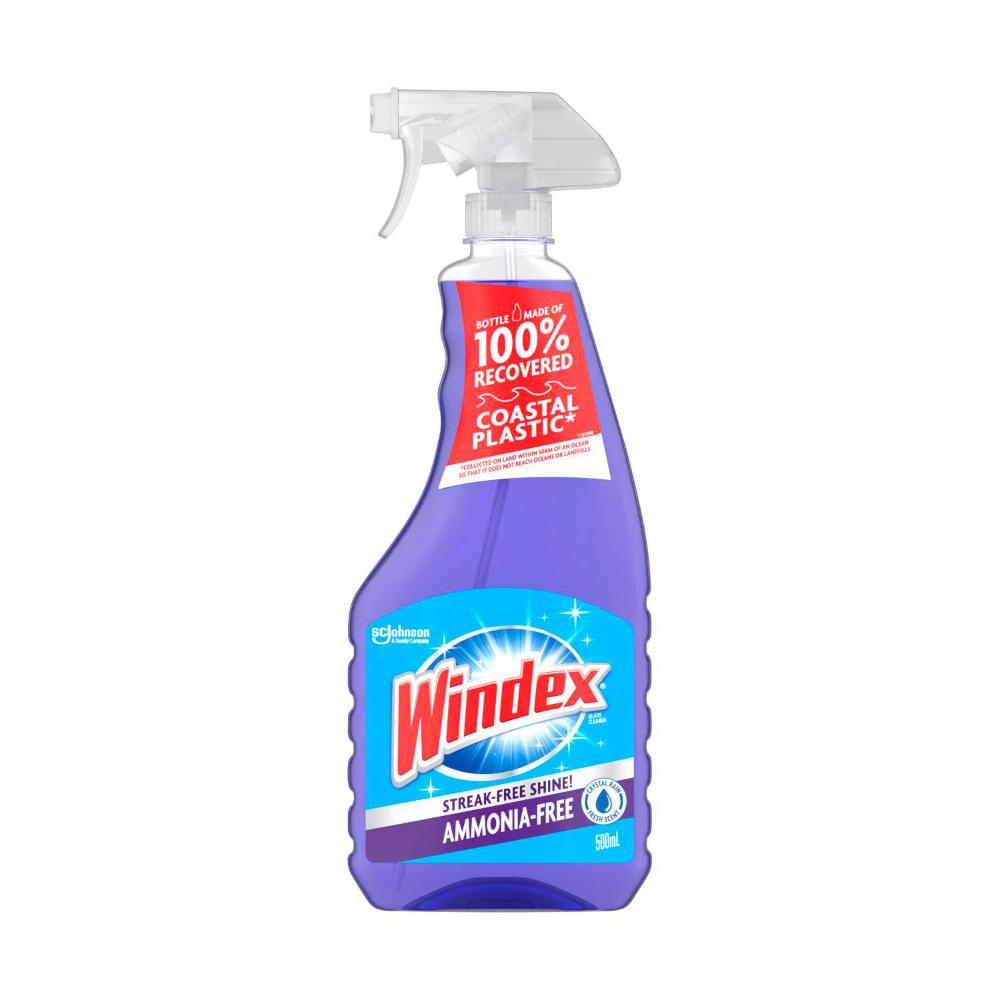 Windex Glass Cleaner Trigger Spray Ammonia Free - 500mL