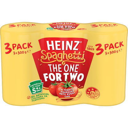 Heinz Spaghetti In Tomato Sauce Canned 300g X 3 Pack