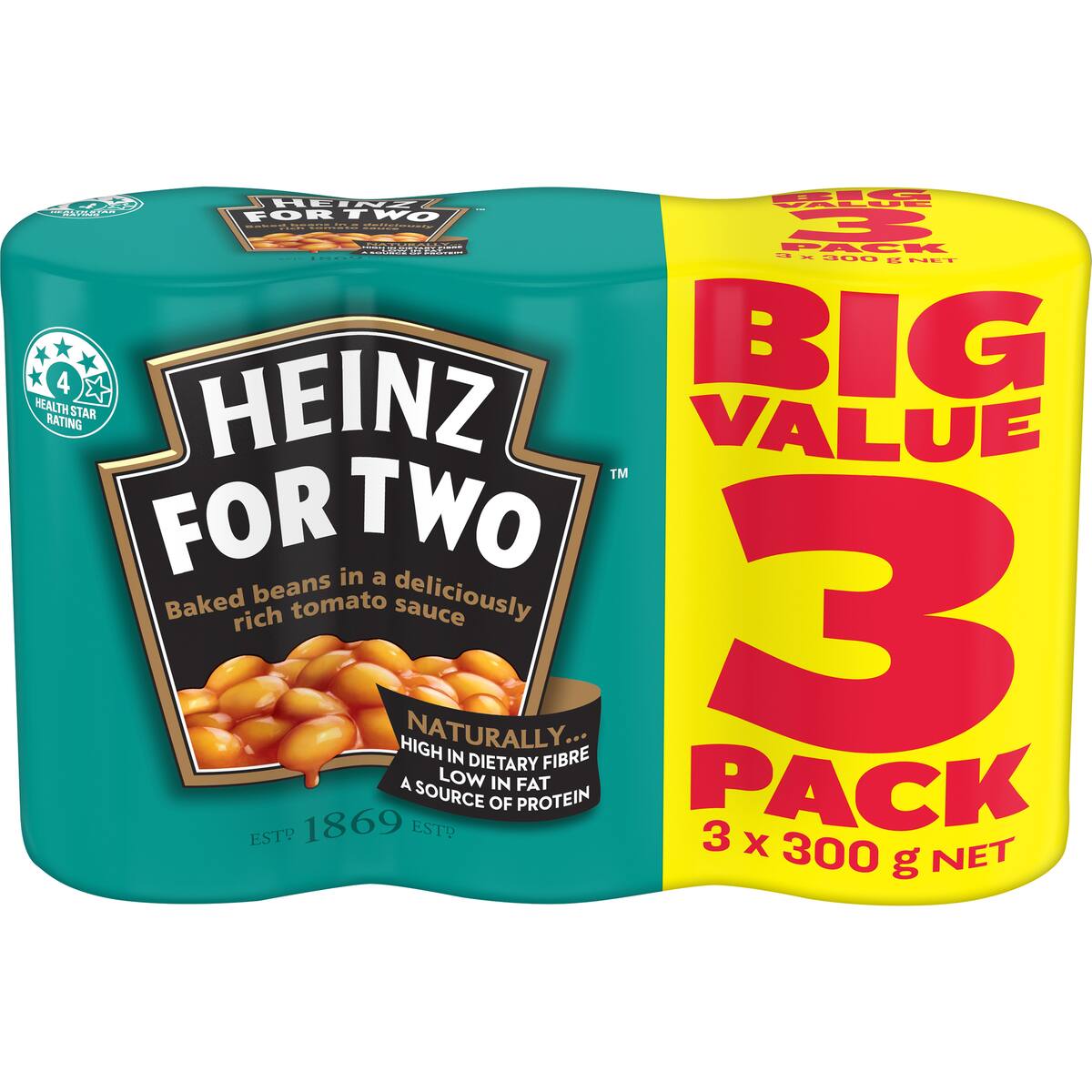 Heinz Baked Beans In Tomato Sauce Canned 300g X 3 Pack