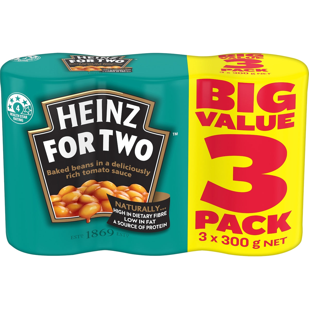 Heinz Baked Beans In Tomato Sauce Canned 300g X 3 Pack