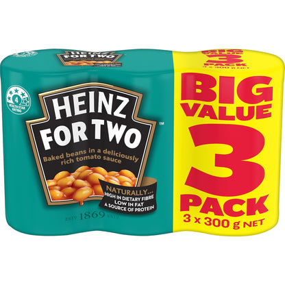 Heinz Baked Beans In Tomato Sauce Canned 300g X 3 Pack