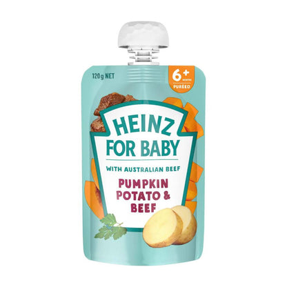 Heinz Pumpkin Potato & Beef Baby Food Pouch 6+ Months - 120g