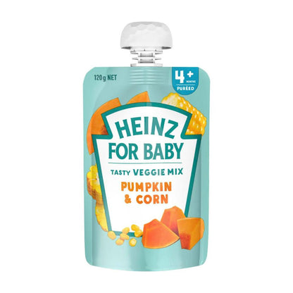 Heinz Pumpkin & Corn Baby Food Pouch 4+ Months - 120g