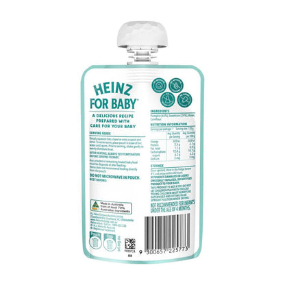 Heinz Pumpkin & Corn Baby Food Pouch 4+ Months - 120g