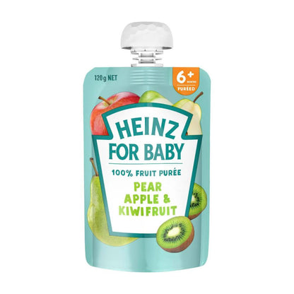 Heinz Pear Apple & Kiwifruit Baby Food Pouch 6+ Months - 120g