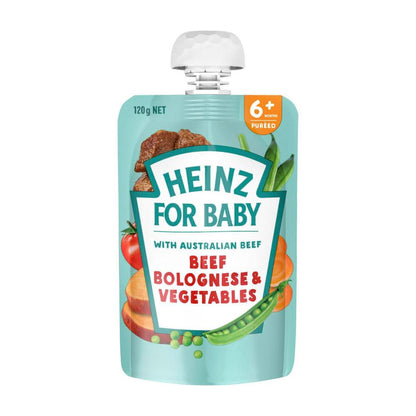 Heinz Beef Bolognese & Vegetables Baby Food Pouch 6+ Months - 120g