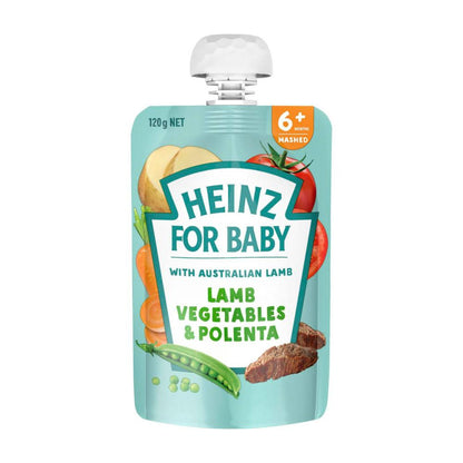Heinz Lamb Vegetables & Polenta Baby Food Pouch 6+ Months - 120g