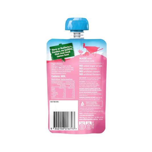 Rafferty's Garden Strawberry & Vanilla Custard Pouch 6+months - 120g