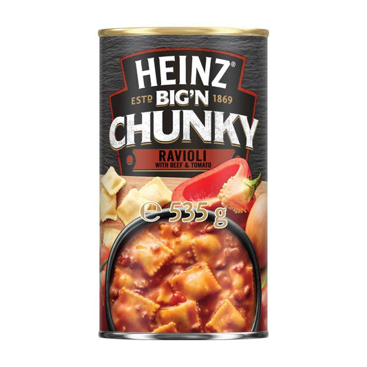 Heinz Big'n Chunky Soup Ravioli With Beef & Tomato - 535g