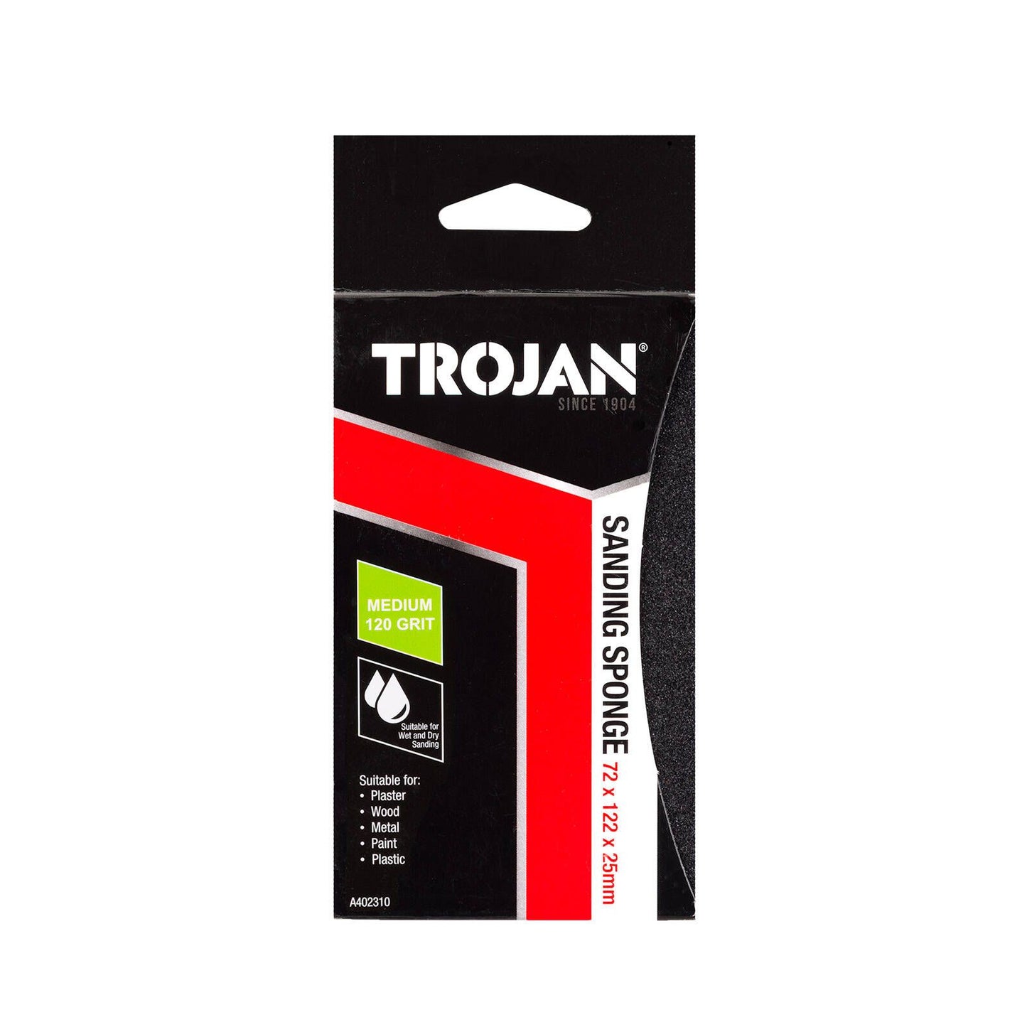 Trojan Jumbo Sanding Sponge - 76 x 127mm