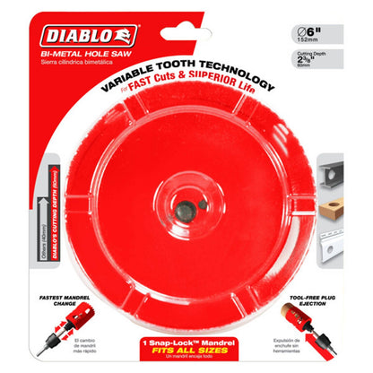 Diablo Bi Metal Hole Saw - 152mm