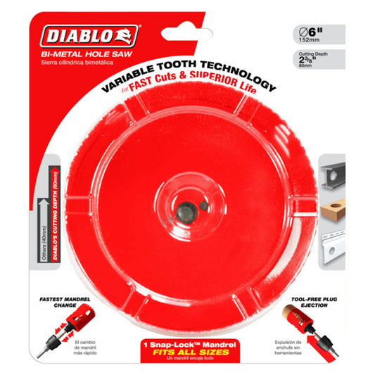 Diablo Bi Metal Hole Saw - 152mm