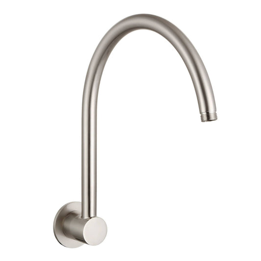 Mondella Gooseneck Shower Arm - 300mm - Brushed Nickel