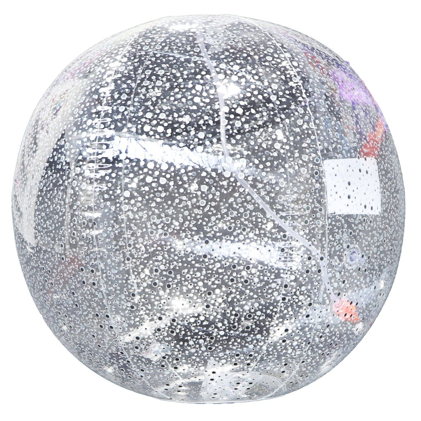 Summer Club Silver Sparkle Beach Ball with Sprinkler - 90cm