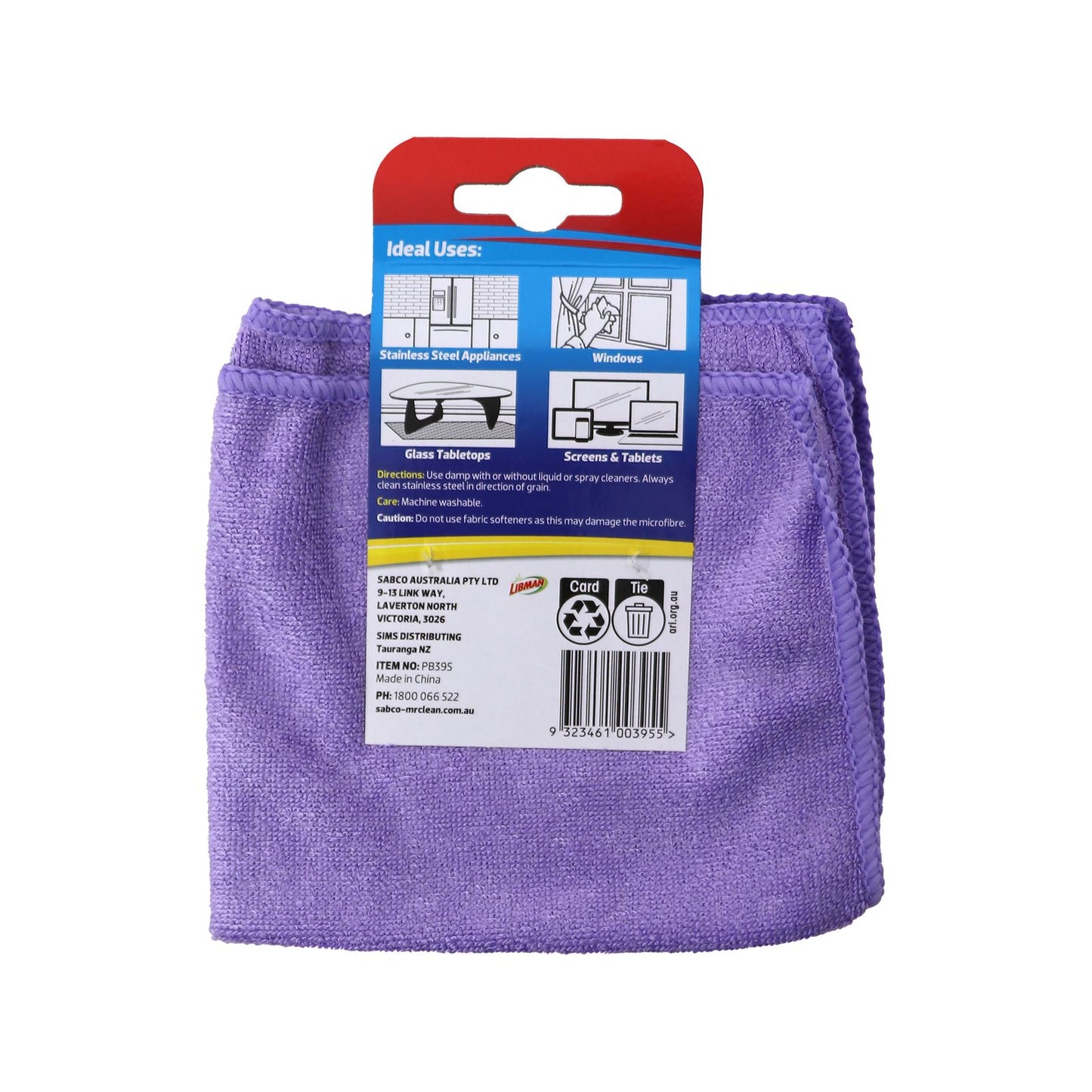 Mr Clean Glass & Stainless Steel Microfibre Cloths - 30 x 30 cm - 3 Pack