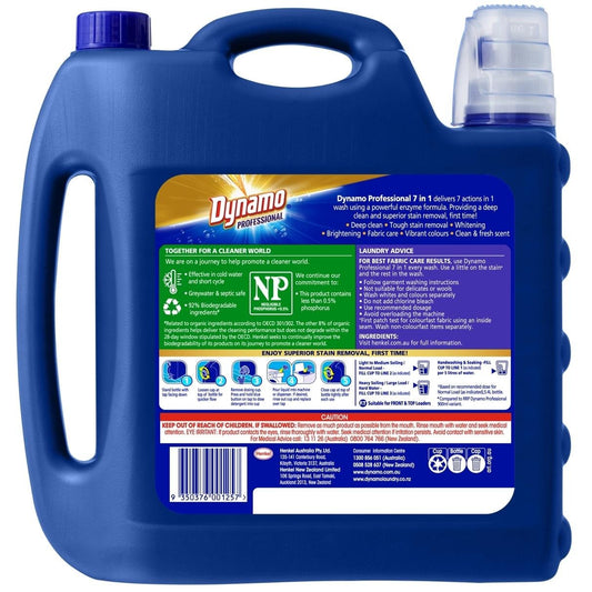 Dynamo Professional 7 in 1 Liquid Laundry Detergent - 5.4L