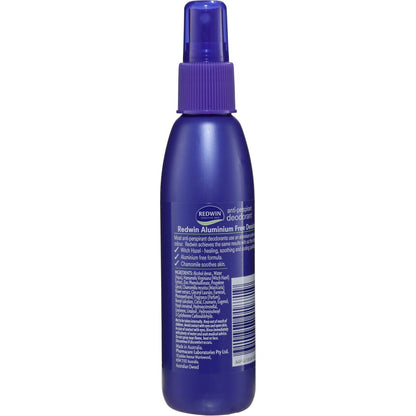 Redwin Anti-perspirant Deodorant Aerosol Aluminium Free Sport 150ml