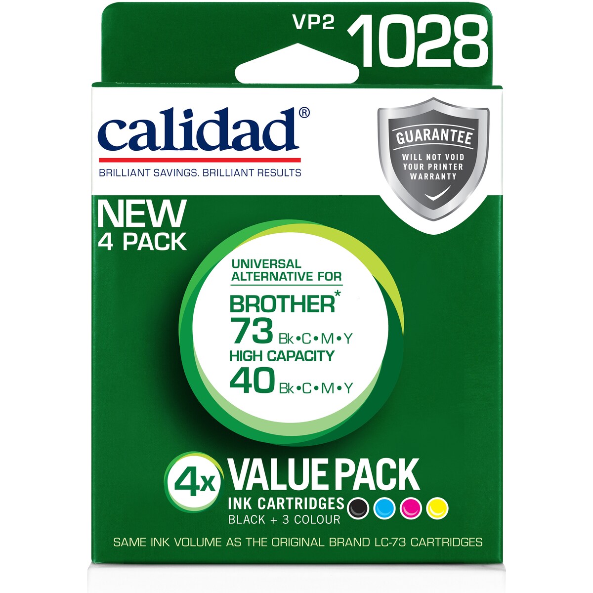 Calidad Brother 73/40 Bcmy 4 Pack