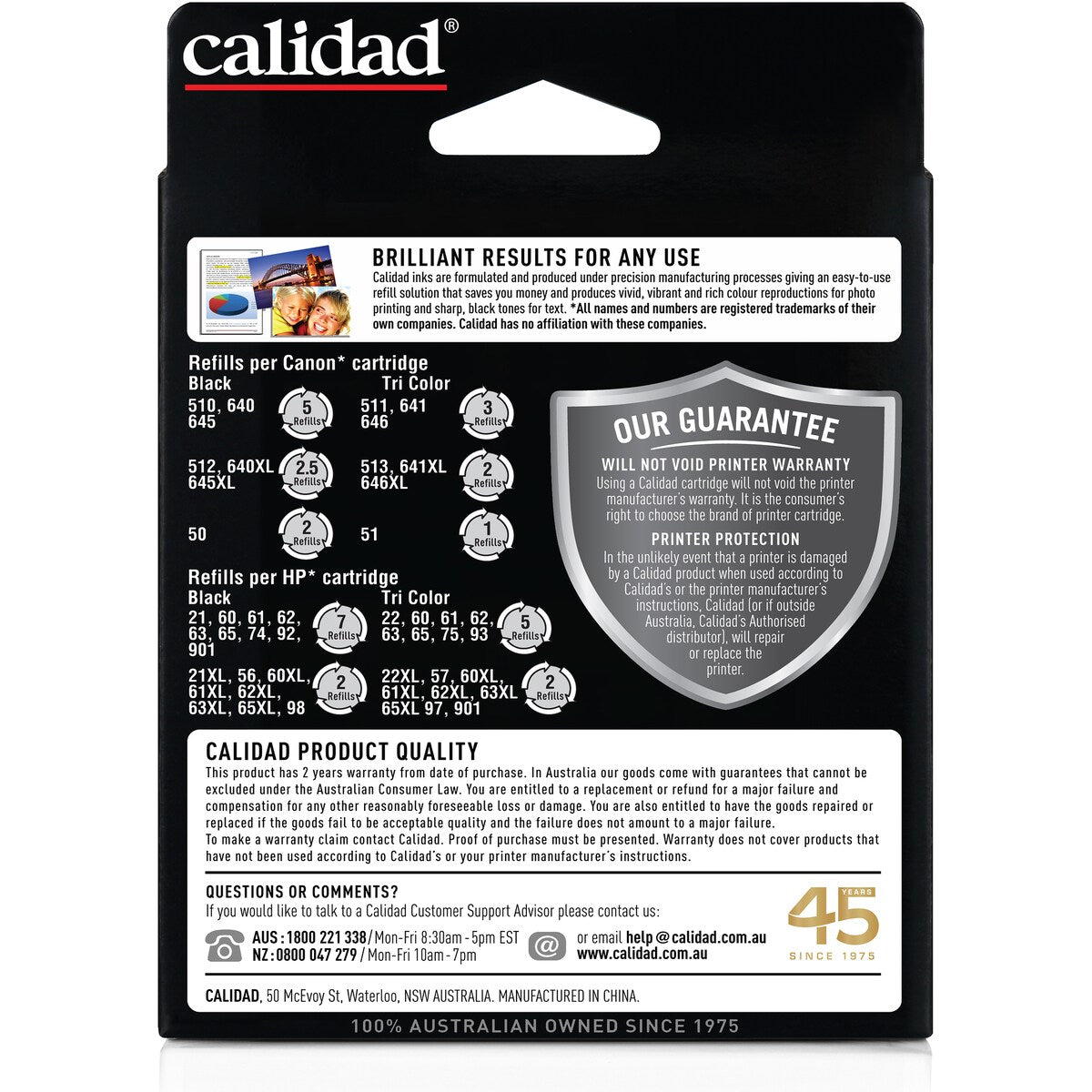 Calidad Hp/canon Ink Refill Pack Each
