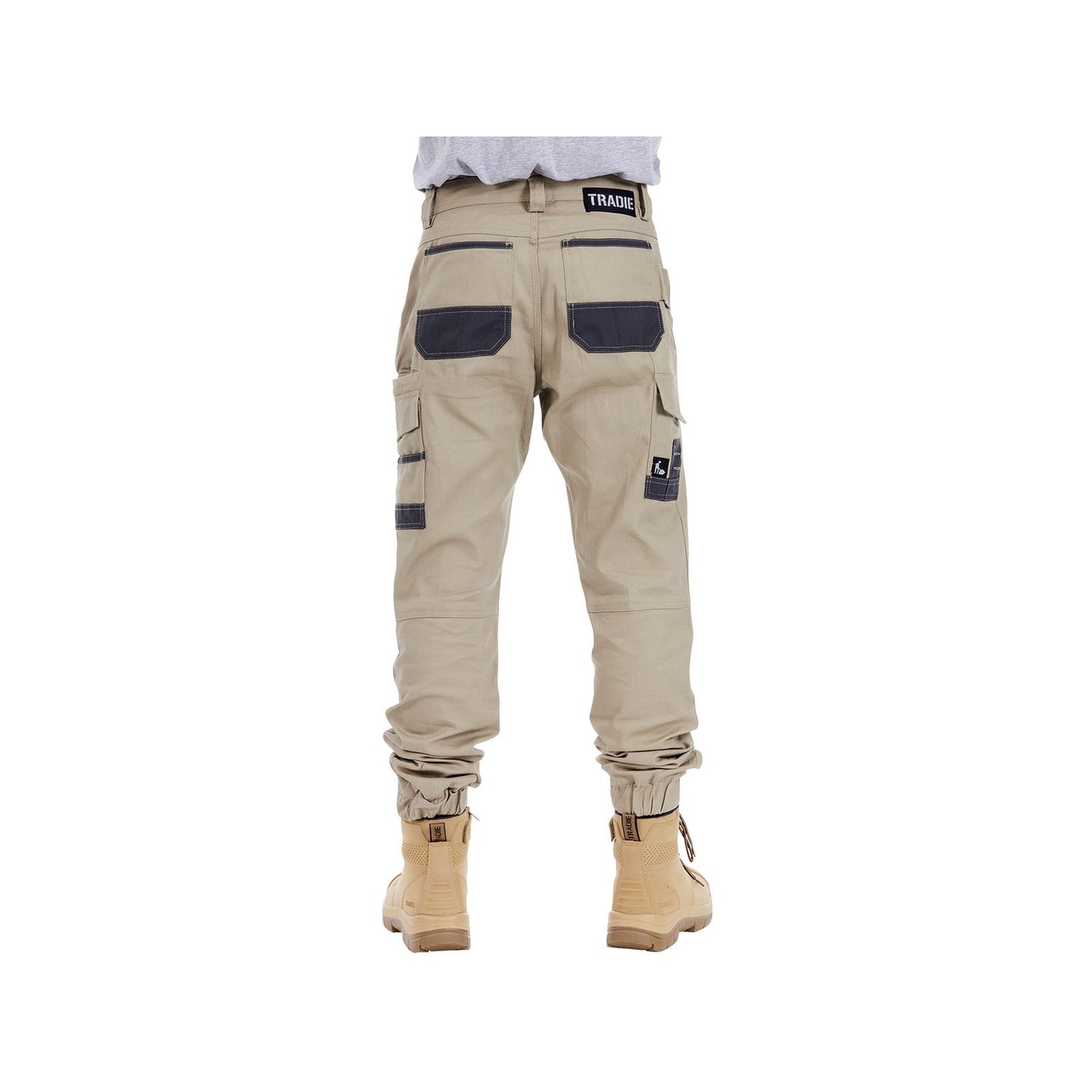 Tradie Mens Skinny Cuff Pants - 102 - Khaki