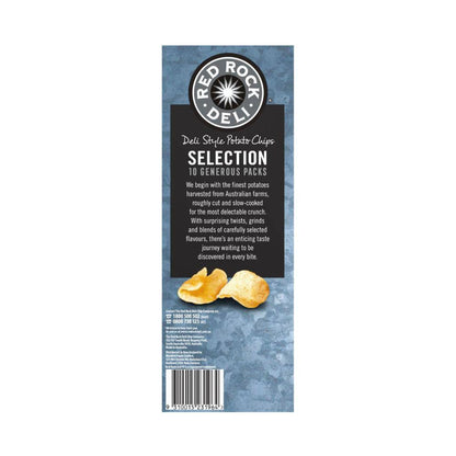 Red Rock Deli Potato Chips Lunchbox Snacks Multipack Assorted 10 Pack - 280g