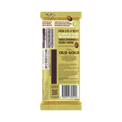 Cadbury Old Gold Slices Mint Creme Dark Chocolate Block - 170g
